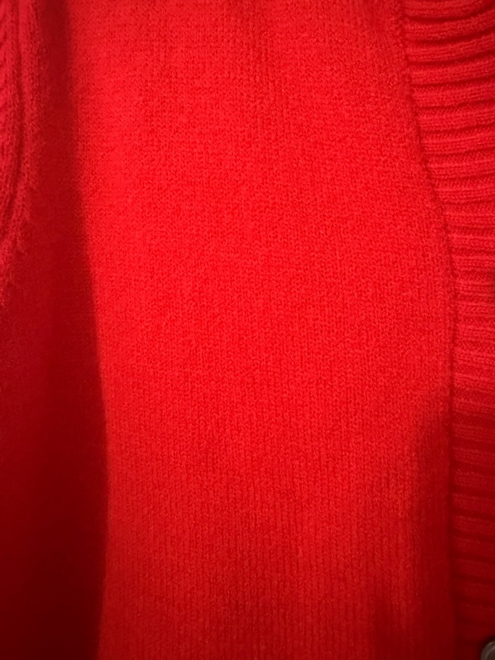 Elegant Classic Women’s Red Button Long Sleeve Cardigan , Size M Excellent Cond. - Picture 4 of 11